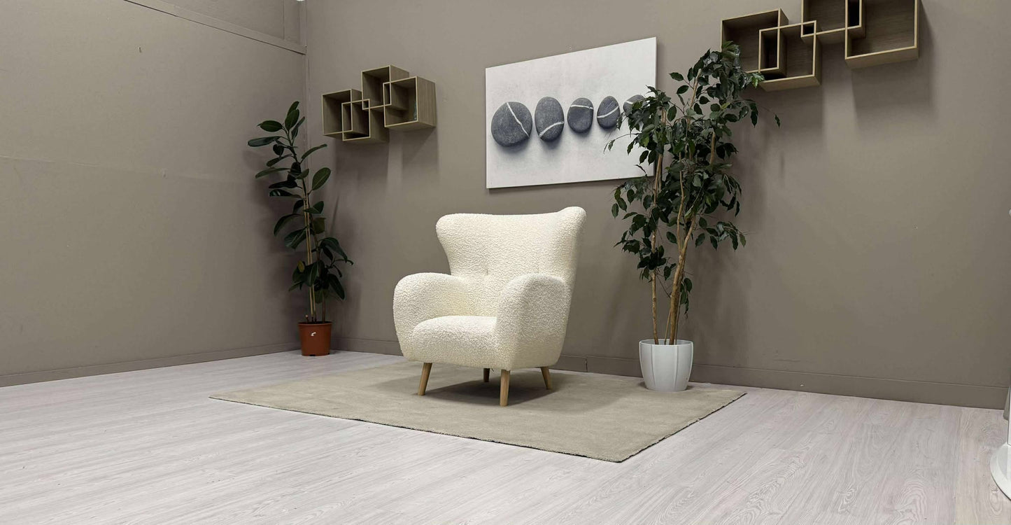 Lenestol (Cremehvit)