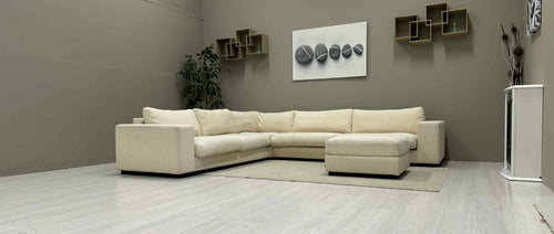 Beige Bolia Hjørnesofa med Puff