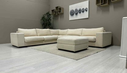 Beige Bolia Hjørnesofa med Puff