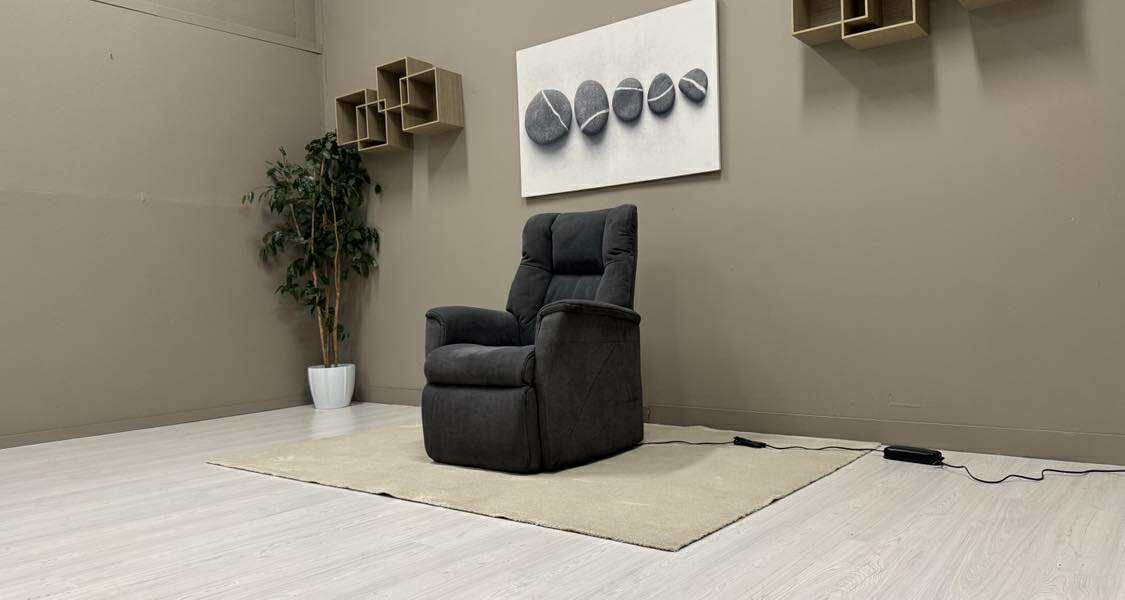 Recliner Lenestol (Mørk Grå)