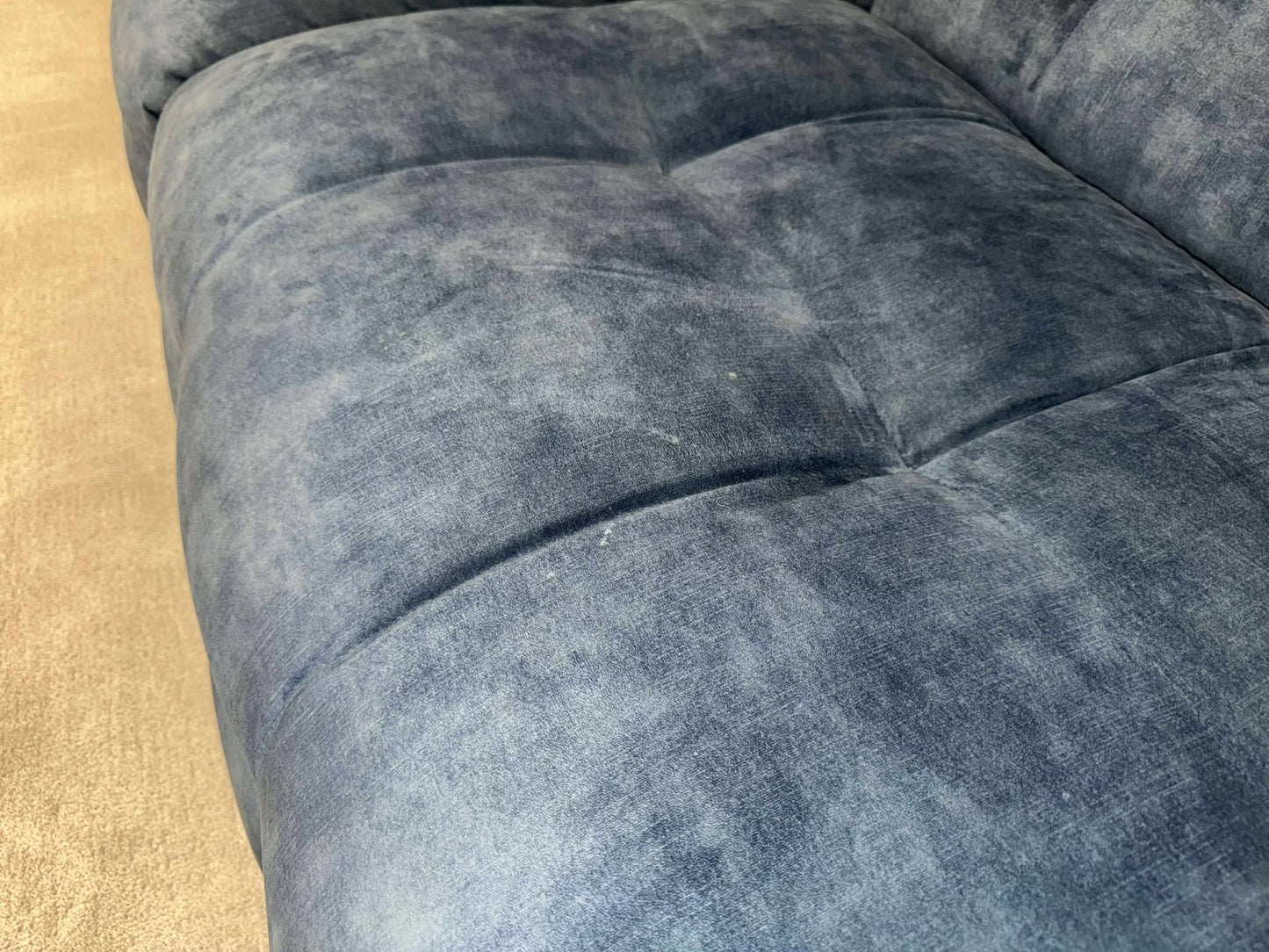 Eksklusiv Modulsofa (Dyp Blå Velur)