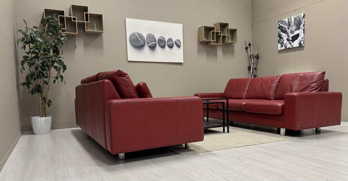 Stressless Sofagruppe i Skinn (Rød)
