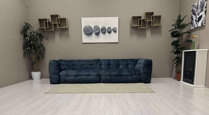Eksklusiv Modulsofa (Dyp Blå Velur)