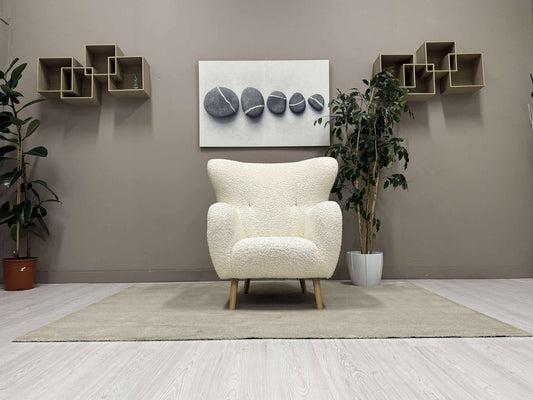 Lenestol (Cremehvit)