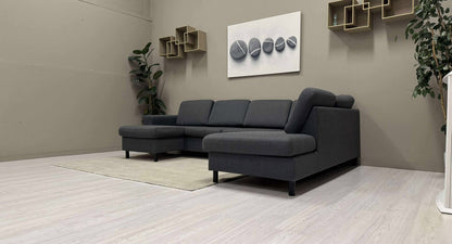 Liten U-Sofa (Mørk Grå)