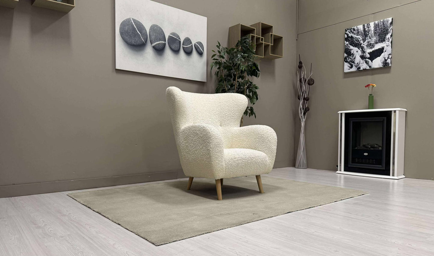 Lenestol (Cremehvit)