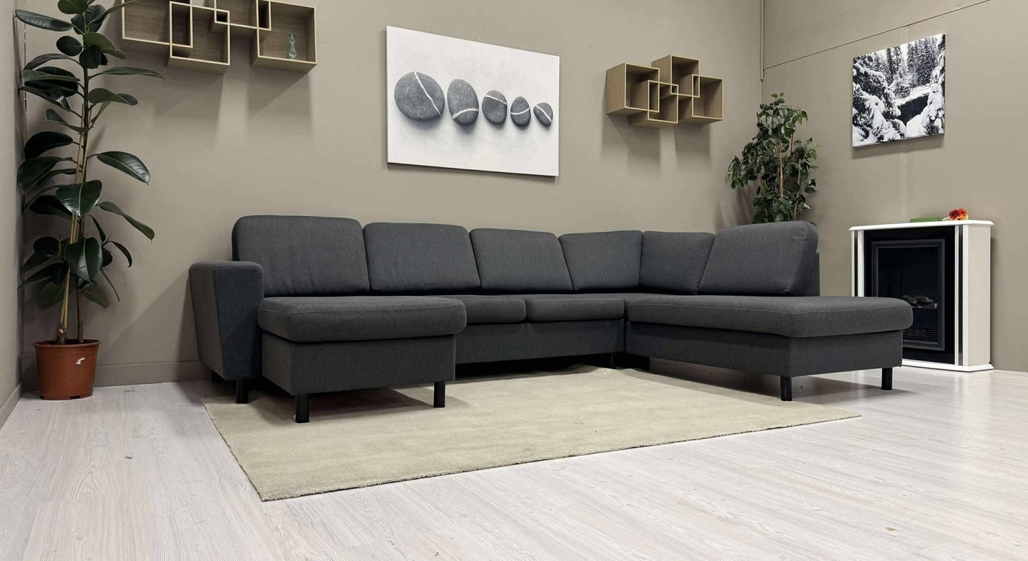 Liten U-Sofa (Mørk Grå)
