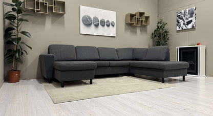 Liten U-Sofa (Mørk Grå)