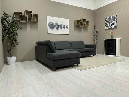 Moderne Sort Hjørnesofa