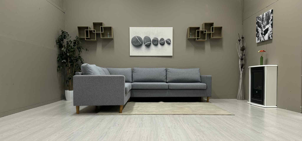 Grå Hjørnesofa