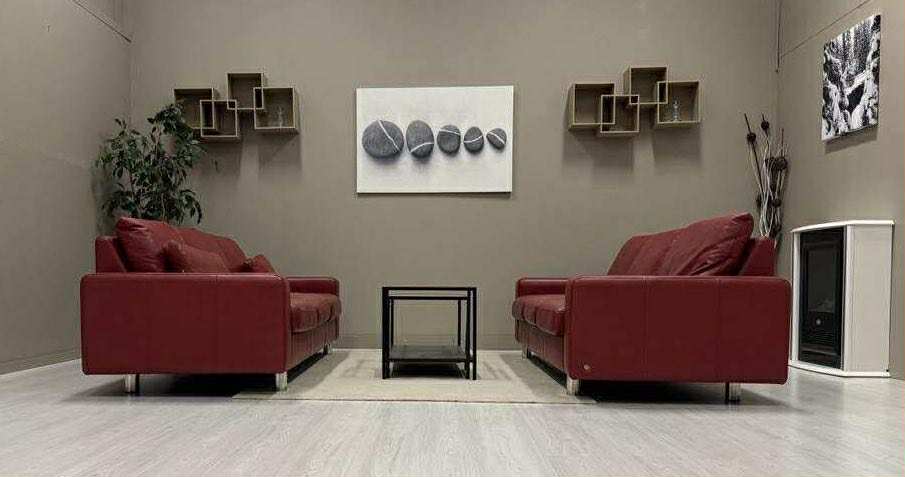 Stressless Sofagruppe i Skinn (Rød)