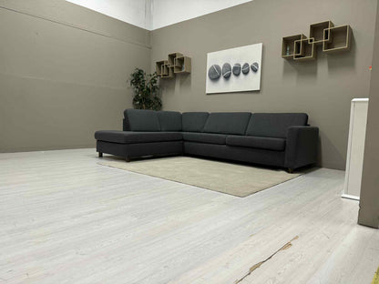 Moderne Sort Hjørnesofa