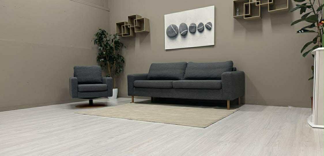 Bolia 2-Seter og Lenestol (Grå)