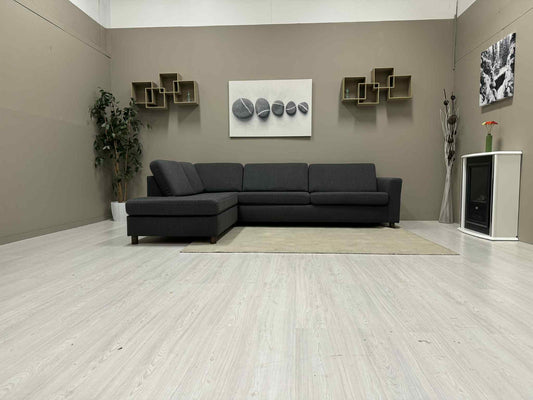 Moderne Sort Hjørnesofa