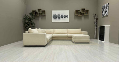 Beige Bolia Hjørnesofa med Puff