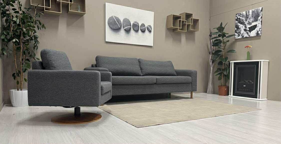 Bolia 2-Seter og Lenestol (Grå)